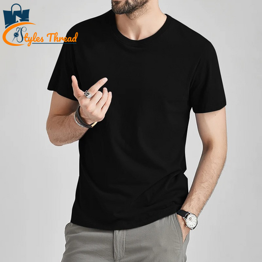Breathable Black T-Shirt – Premium Summer Essential