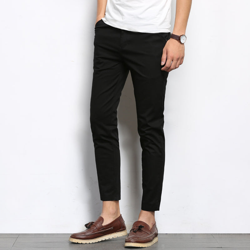 Classic Fit Cotton Chinos in Black color - Style Meets Comfort