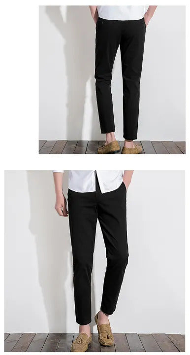 Classic Fit Cotton Chinos in Black color - Style Meets Comfort