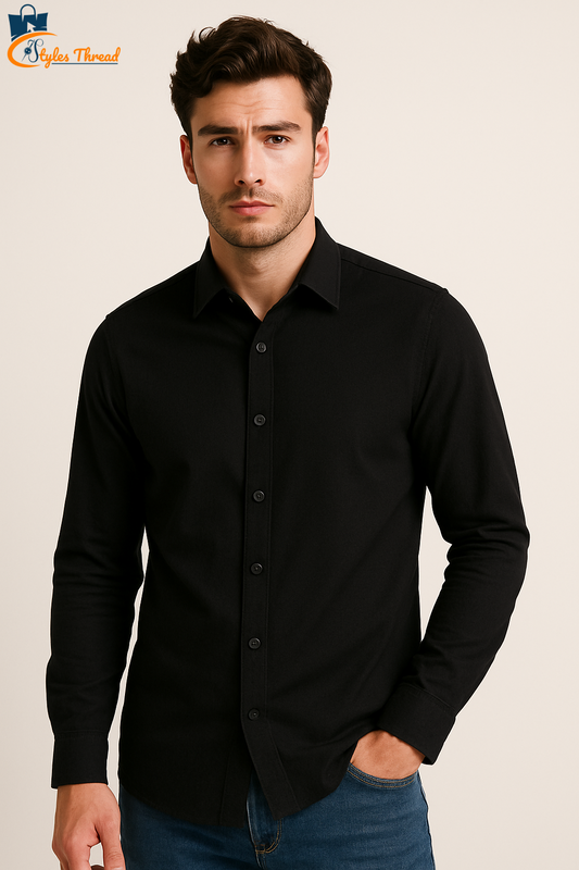 Black Casual Shirt for Men