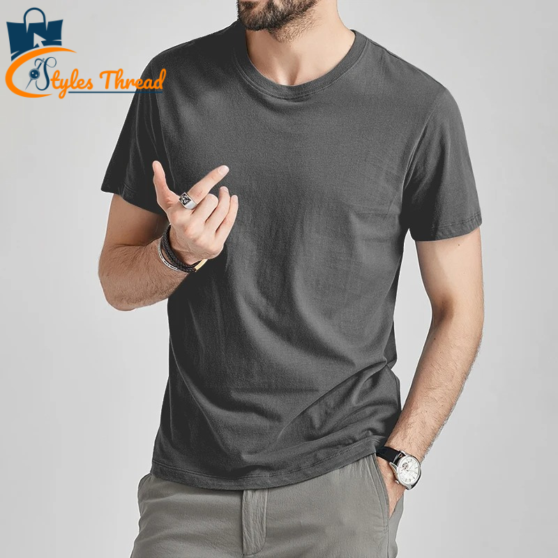 Breathable Grey T-Shirt – Premium Summer Essential