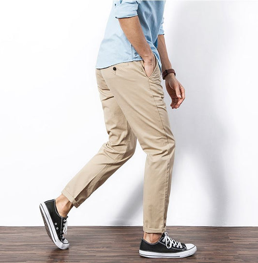 Men's Beige Cotton Jeans – Effortless Style & All-Day Comfort!