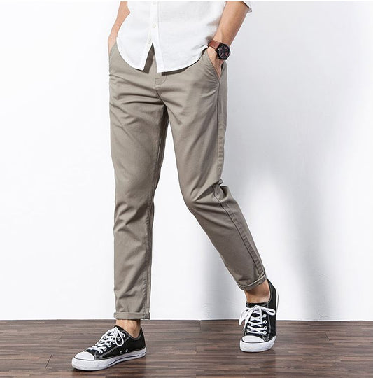 Men's Khaki Cotton Jeans – Effortless Style & All-Day Comfort!