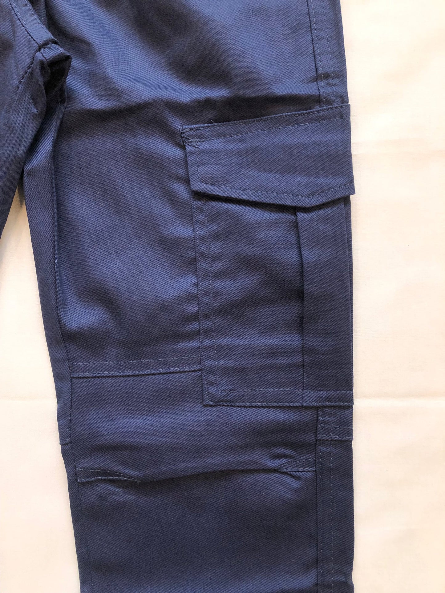 Relaxed Fit Cargo Pants in Attractive Blue Color