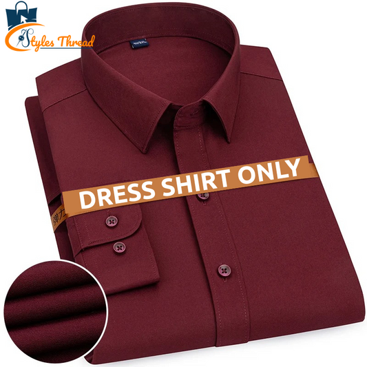 Dress to impress with our premium Dress Shirt | Maroon Color