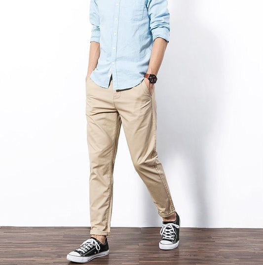 Men's Beige Cotton Jeans – Effortless Style & All-Day Comfort!