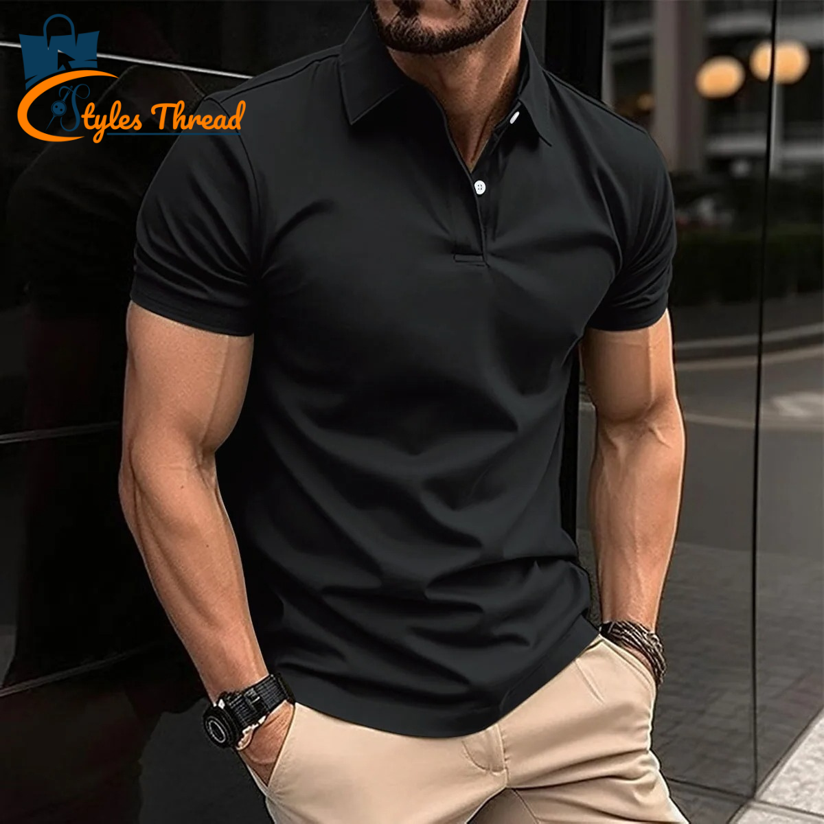 Black Polo Shirt for Men | Comfort Meets Smart Style