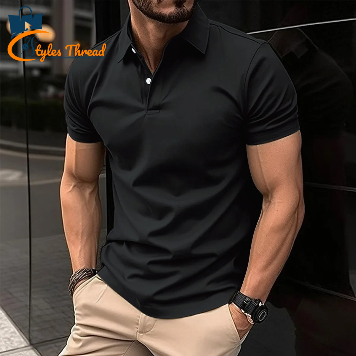 Black Polo Shirt for Men | Comfort Meets Smart Style