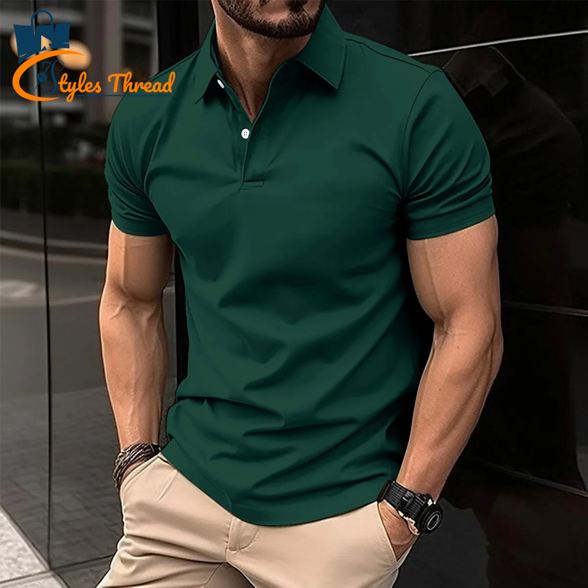 Green Polo Shirt for Men | Comfort Meets Smart Style