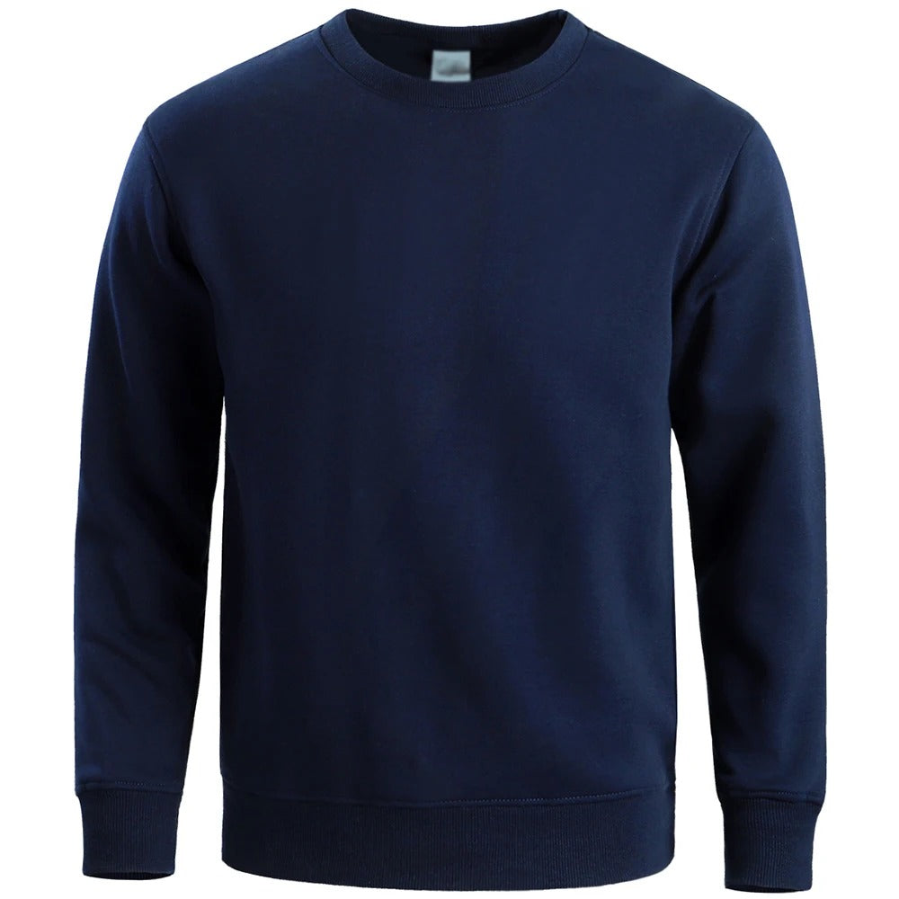 Ultimate Comfort Men’s Navy Blue Sweatshirts - Durable, Stylish, and Ultra-Soft