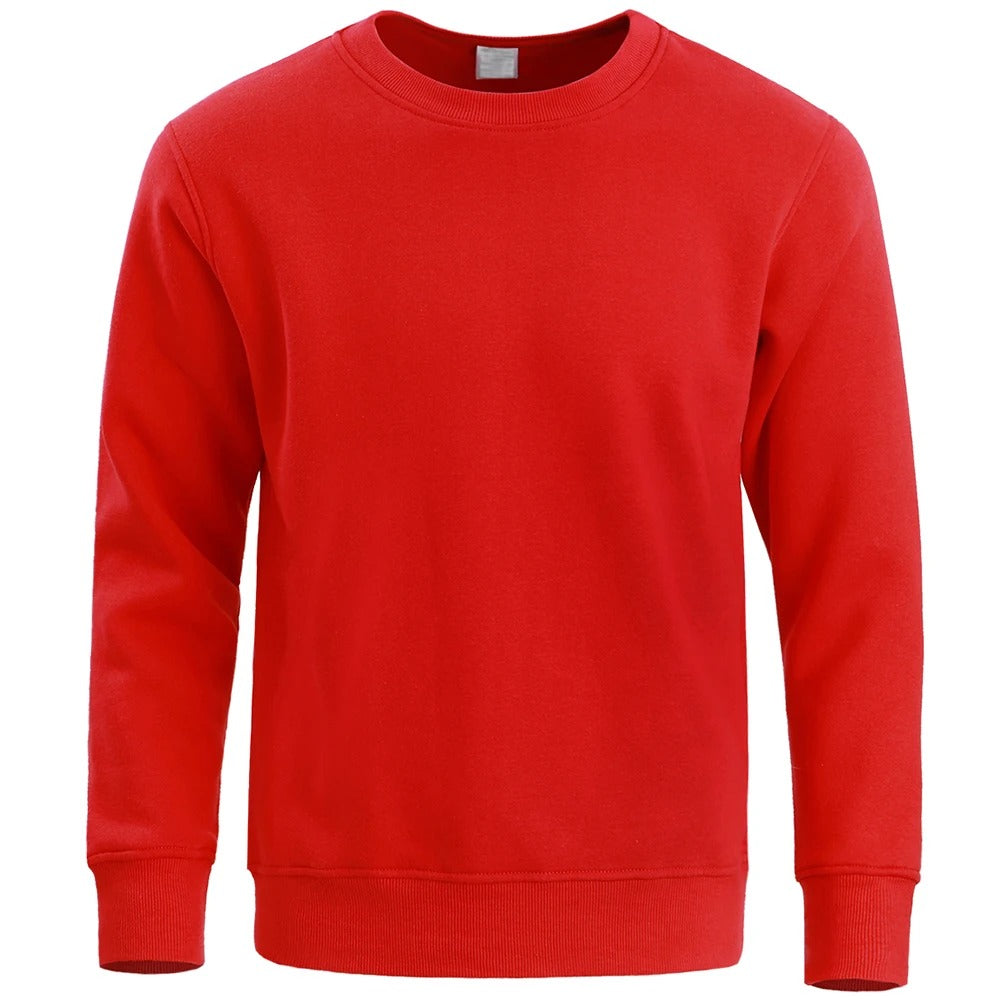 Ultimate Comfort Men’s Red Sweatshirts - Durable, Stylish, and Ultra-Soft