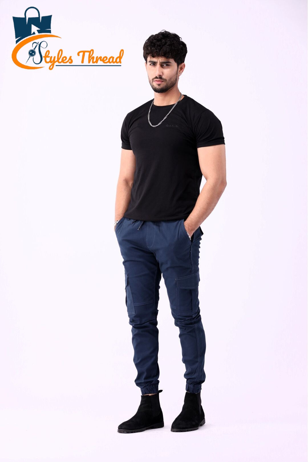Blue Cargo Pants for Men | Everyday Essential