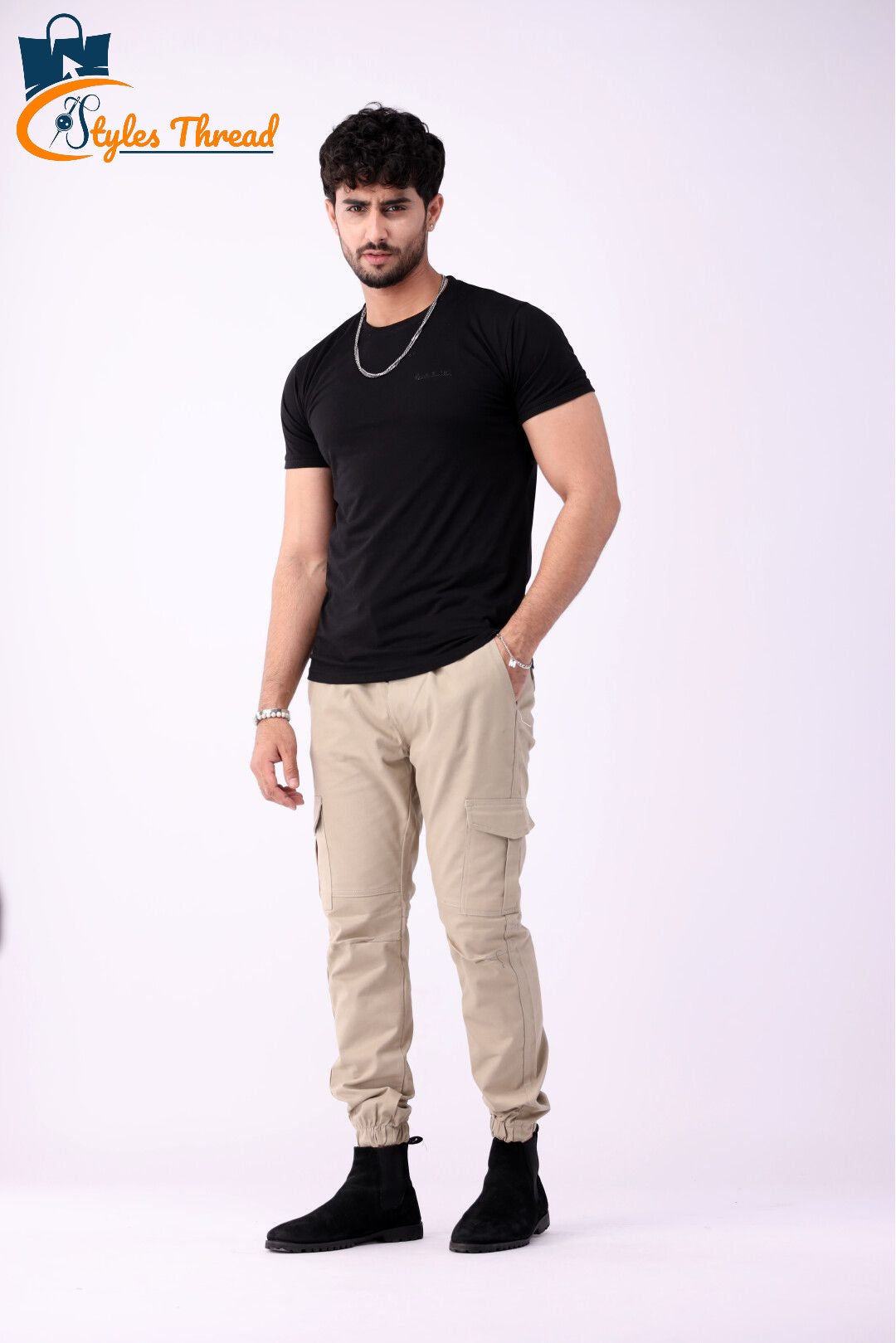 Beige Cargo Pants for Men | Everyday Essential