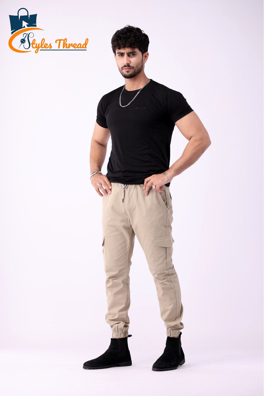 Beige Cargo Pants for Men | Everyday Essential