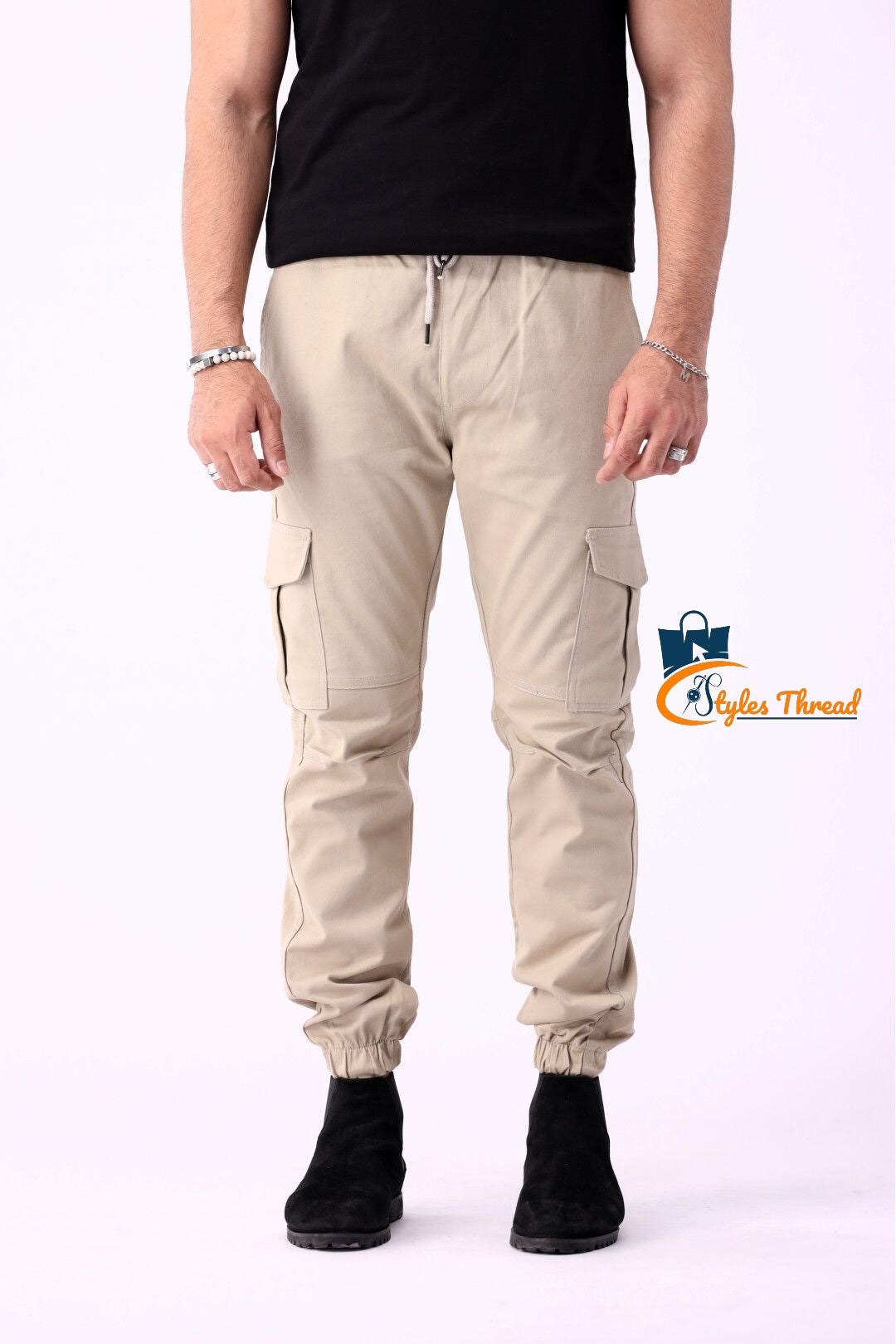Beige Cargo Pants for Men | Everyday Essential