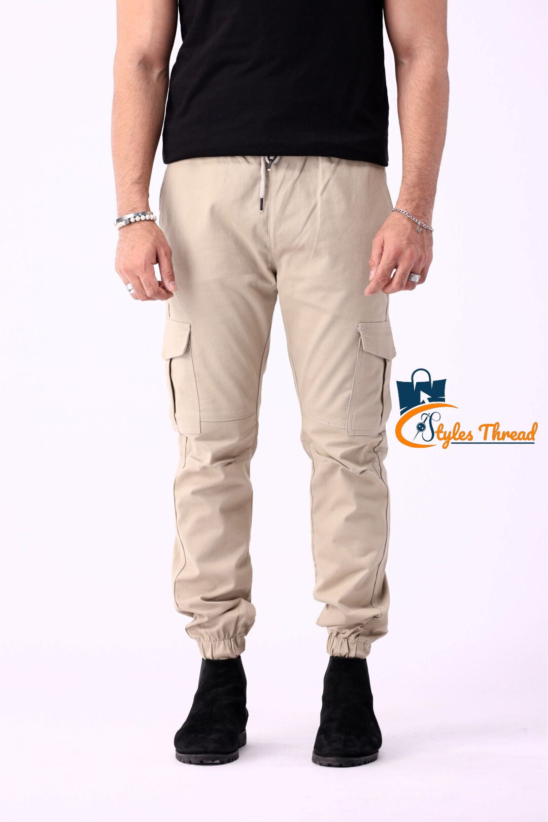 Beige Cargo Pants for Men | Everyday Essential