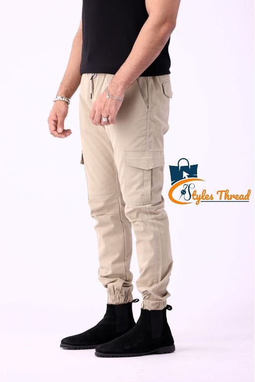 Beige Cargo Pants for Men | Everyday Essential