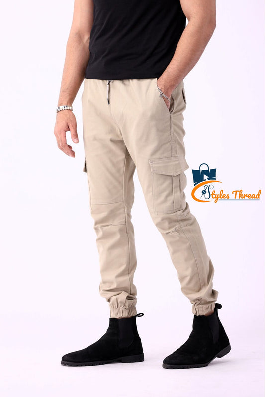 Beige Cargo Pants for Men | Everyday Essential
