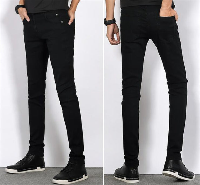 Jet Black Denim Jeans Pants