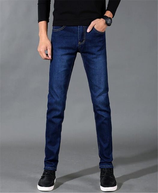 Stretchable Dark Blue Jeans Pants