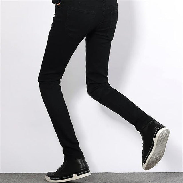 Jet Black Denim Jeans Pants