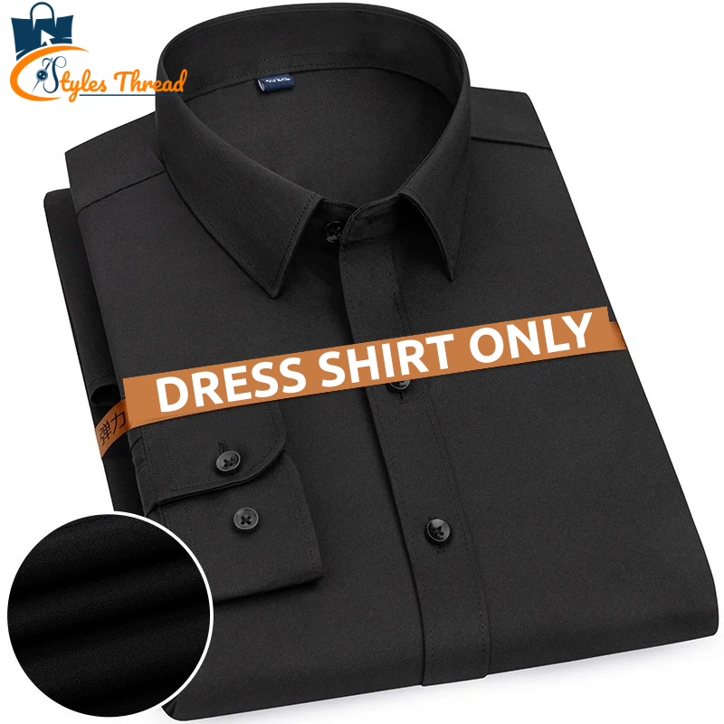 Black Dress Shirt for Men
