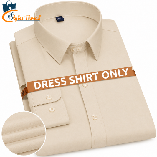 Cream Dress Shirt for Men