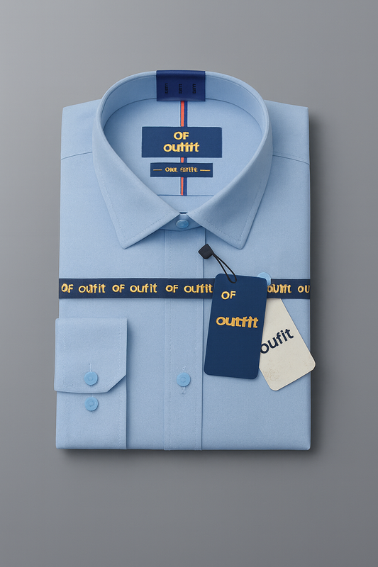 Sky Blue Dress Shirt for Men