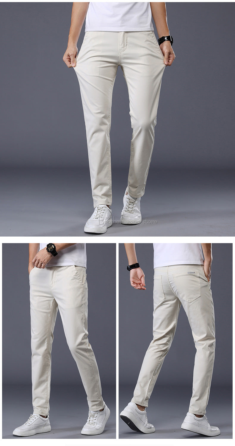 Men's White Cotton Jeans – Effortless Style & All-Day Comfort!