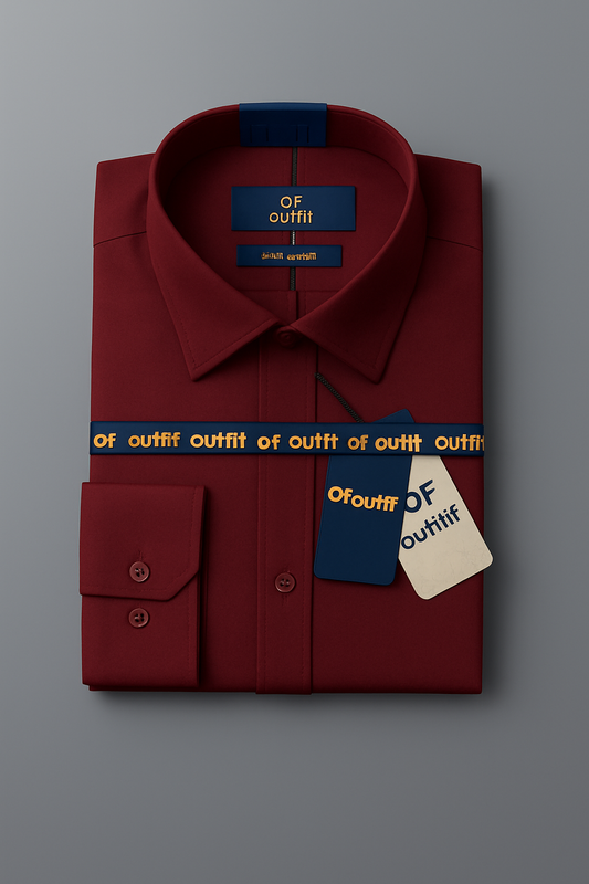 Maroon Dress Shirt for Men