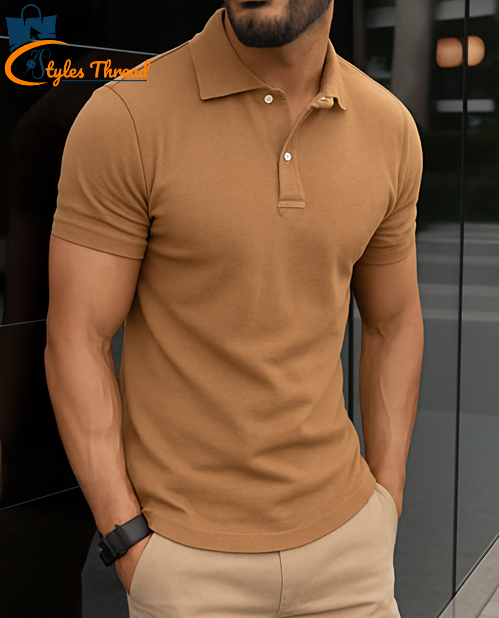 Brown Polo Shirt for Men | Comfort Meets Smart Style