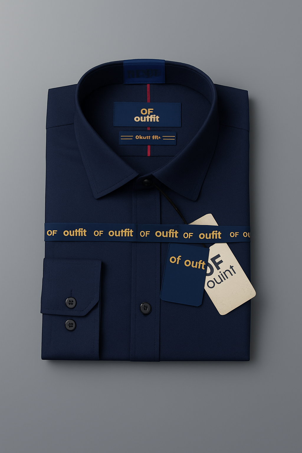 Navy Blue Dress Shirt for Men