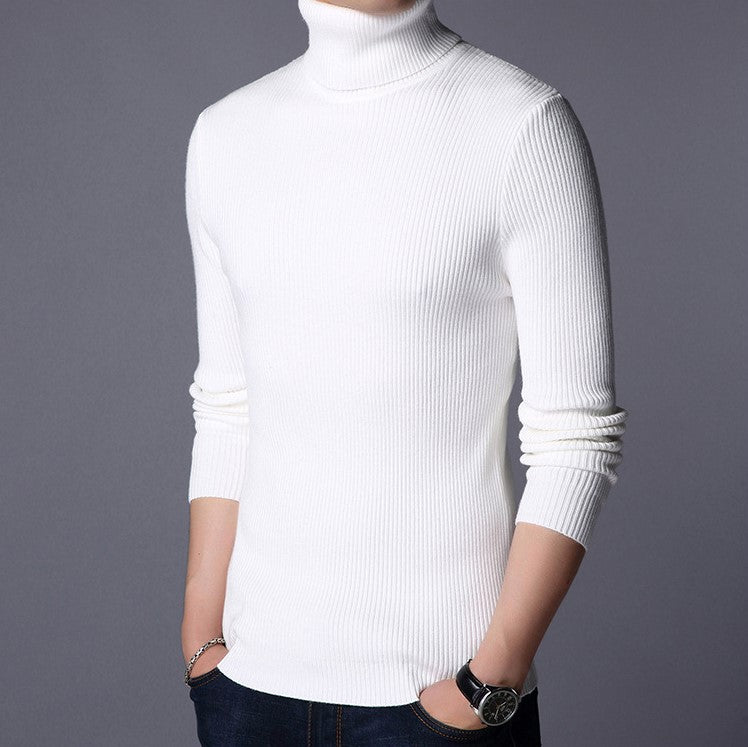 High Neck for Men in White color | Stretchable and Stylish