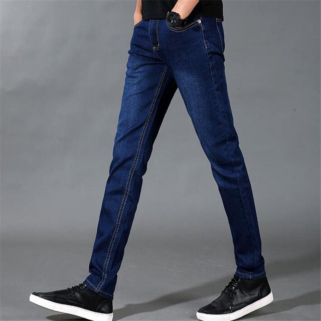 Stretchable Dark Blue Jeans Pants