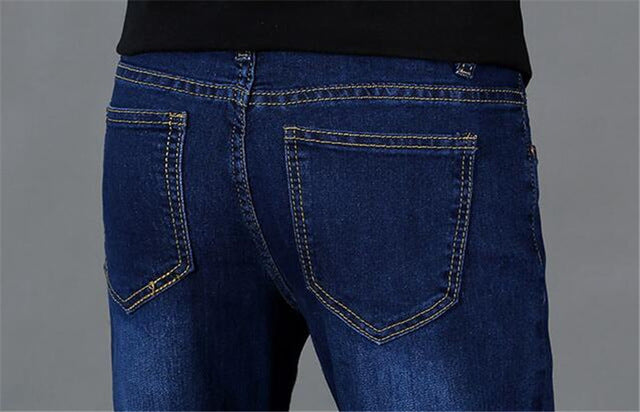 Stretchable Dark Blue Jeans Pants