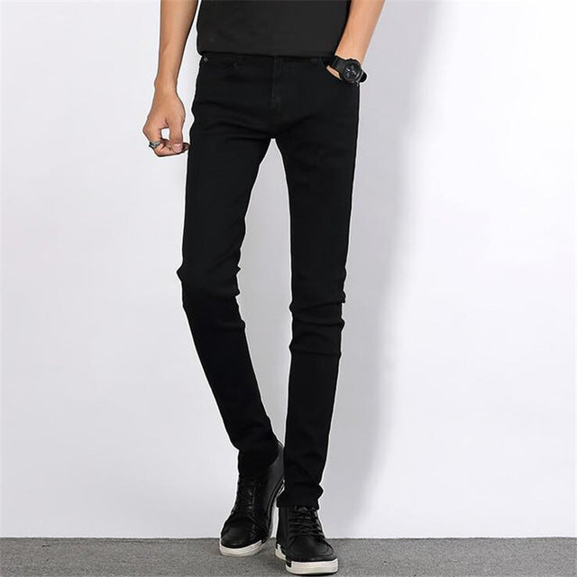 Jet Black Denim Jeans Pants